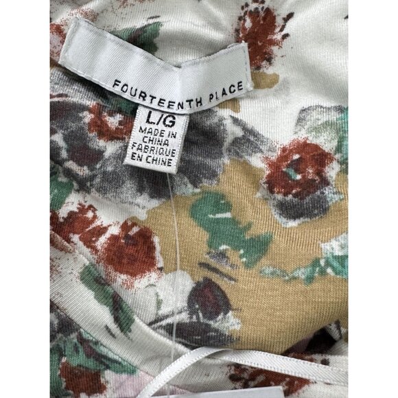 FOURTEENTH PLACE Women Floral Dress LARGE - Picture 4 of 7
